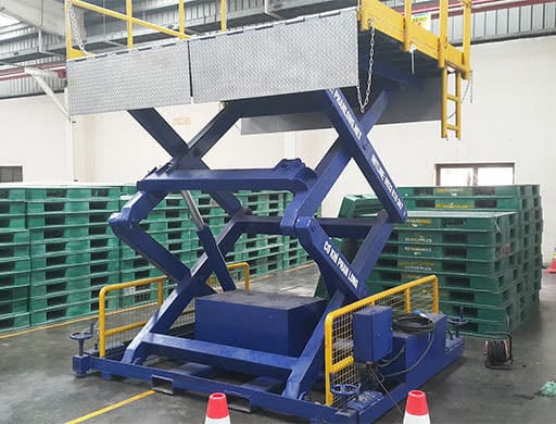 bàn nâng thủy lực chữ x